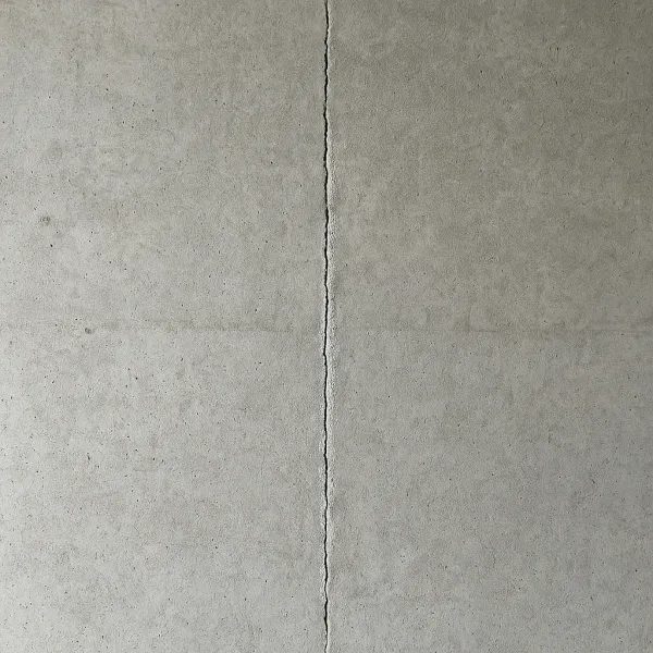 Vertical crack on a poured concrete basement wall