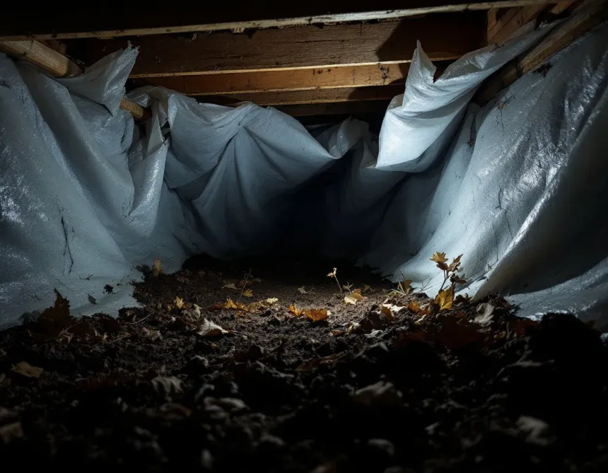 Crawl Space Moisture Control in Langley