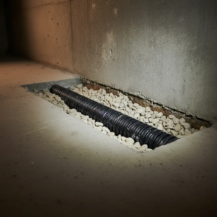 Interior Drain Tile in Langley